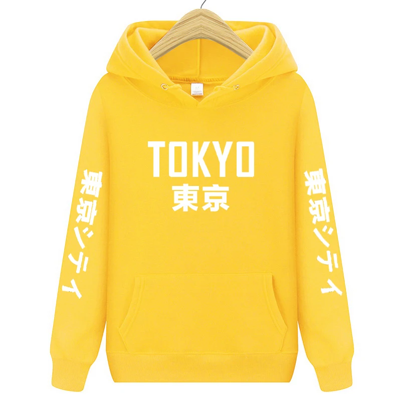 Толстовка с капюшоном для мужчин и женщин модная Японская уличная одежда в Токио