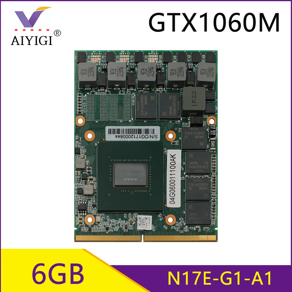GTX1060M GTX 1060M 6 ГБ N17E-G1-A1 видео Графика карта для MSI GT80 GT72 GT70 Dell Alienware M17X R5 M18X R3 /HP/MSI/Делл