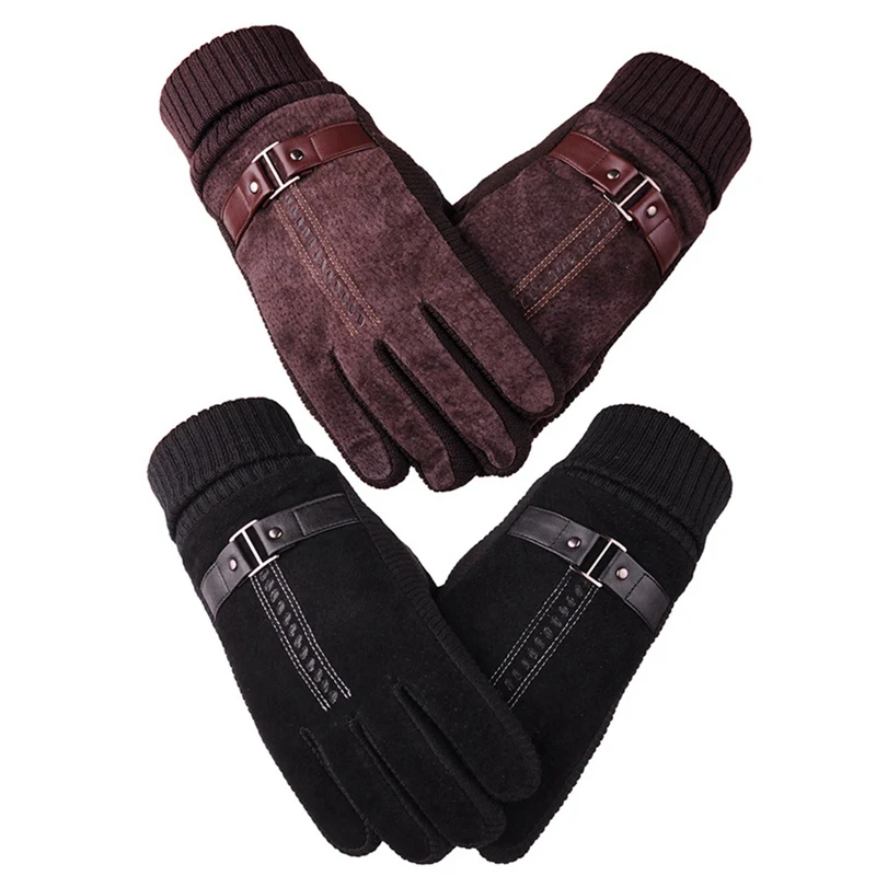 Мотоциклетные перчатки на полный палец водонепроницаемые ветрозащитные зимние теплые защитные перчатки мужские зимние уличные теплые перчатки для верховой езды