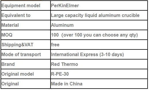 Алюминиевый образец сковороды и крышки D7* 2 мм для PerKinElmer dsc сковорода dsc ячейка dsc аксессуары dsc алюминиевые сковороды красный термо