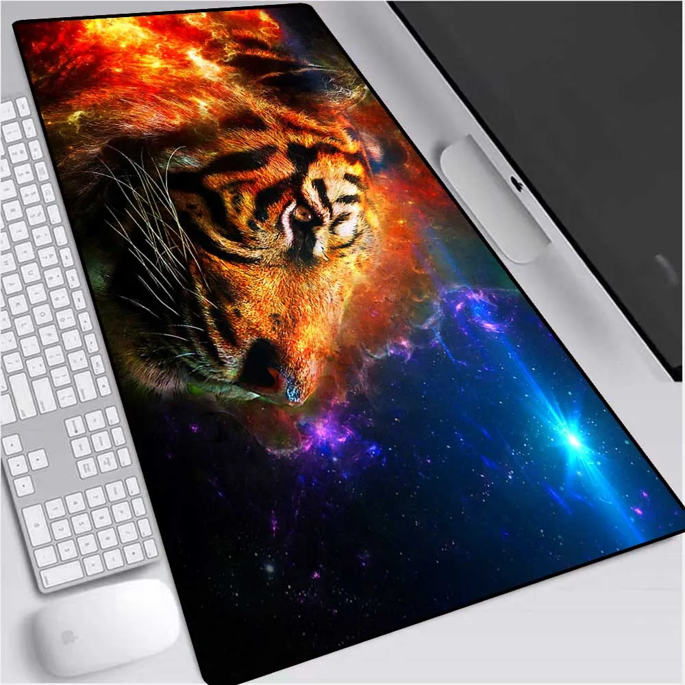 

Mairuige Animal Tiger Figure Large Gaming Mouse Pad Computer Desktop Large Gaming Accessories Mouse Pad Gaming Desk XXL Desk Mat