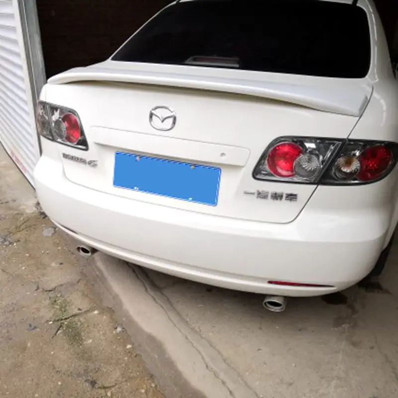 Автомобильный спойлер для Mazda 6 2009 2010 2011 2012 2013 Высокое качество abs пластик цвета грунтовки автомобильное украшение в виде хвостового крыла для mazda6