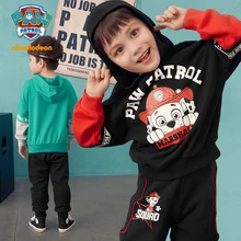 Г. Одежда для мальчиков с героями мультфильма «Щенячий патруль» весенне-осенние комплекты для малышей Детская одежда с длинными рукавами для девочек, Маршалл и Чейз