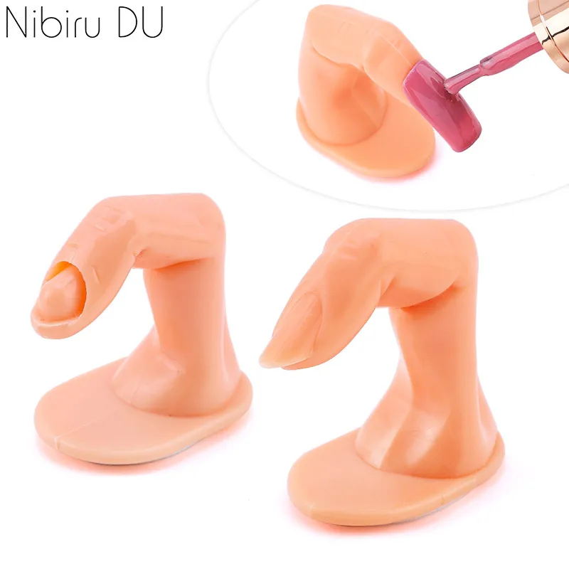 

Nail Practice Finger Fake Plastic Professional Training Polish Stand Full Cover False Nails Tips Holder Manicure Nail Art Tools