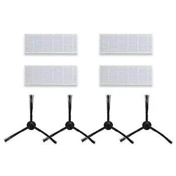 

12Pcs/Lot Side Brush X4 + Hepa Filter X4 + Sponge X4 Replacement Kits For Ilife A6 A4 A4S Robot Vacuum Cleaner Parts Filters