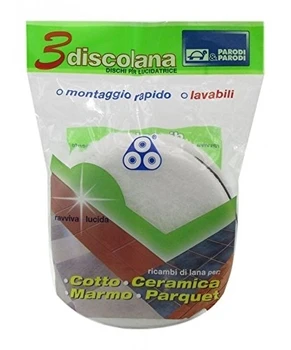 

Parodi & Parodi Discolana 3 Dischi Lucidatrice, Tessuto, Bianco, 12x21x6 cm, 3 unità