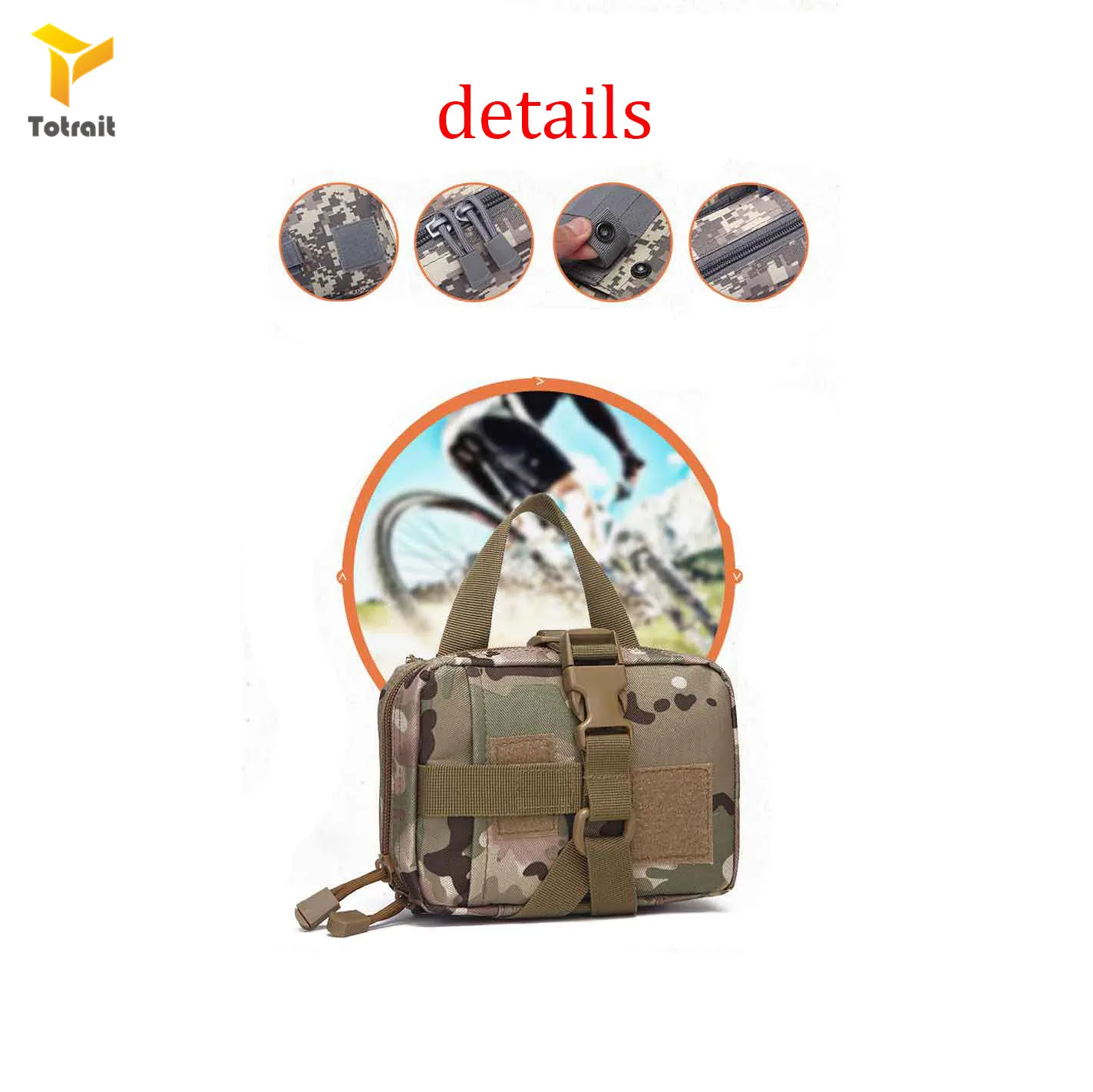 Totrait открытый медицинский набор первой помощи Многофункциональная портативная медицинская сумка для хранения походный дорожный набор для выживания