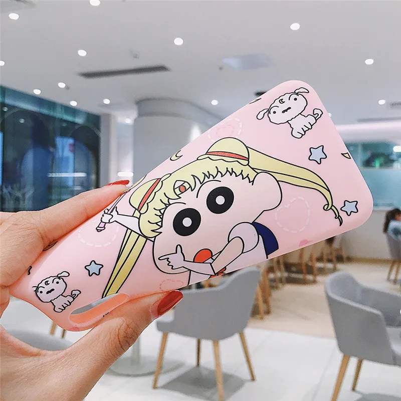 Мягкий чехол из ТПУ с рисунком японского Аниме Crayon Shinchan для iPhone 11 11ProMAX 6 6S 7 8Plus X XS XR XS Max
