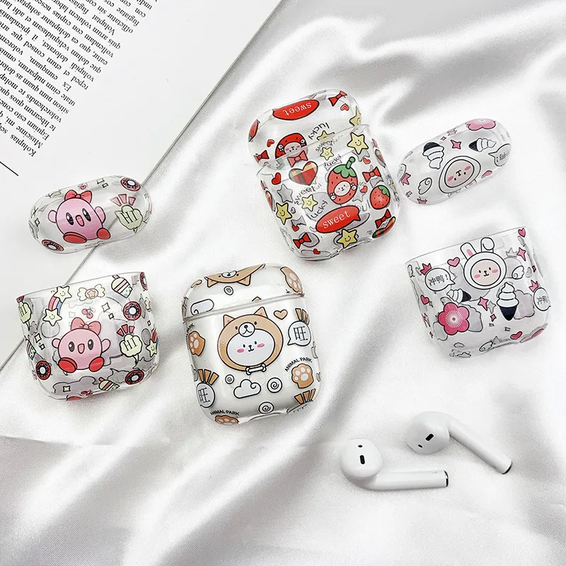 Милые милые Airpods полная защита жесткие чехлы для iPhone Airpod аксессуары i12 i10 i9S TWS Bluetooth