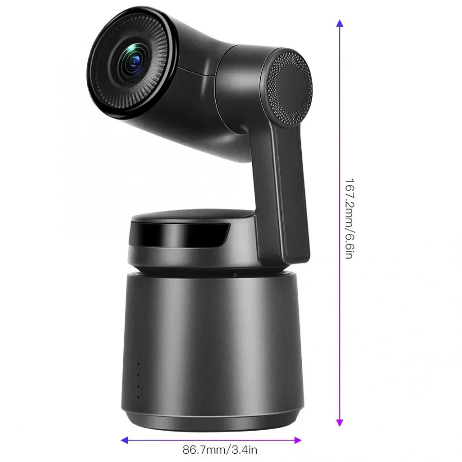 Мини-камера OBSBOT Tail 3-Axis Auto Director AI camera 1200mp HD 360 градусов Smart Sport Monitor camera Black kamera Cam