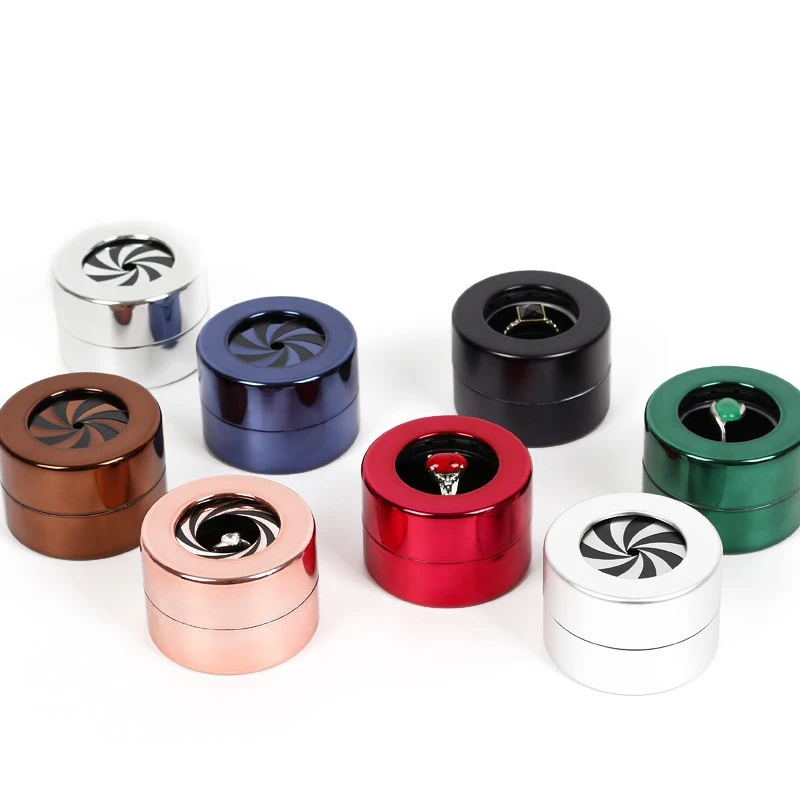 rotating ring box with light