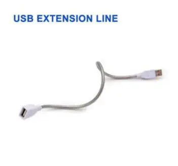 USB Светодиодная лампа для чтения 3 светодиодный s 8 светодиодный s 24 светодиодный s светодиодный ночник настольная лампа для чтения Кемпинг лампа детские подарки книга лампа переносная лампа - Испускаемый цвет: USB Extension cable
