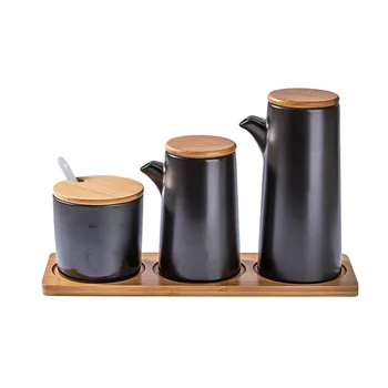 

Nordic Matte Marbled Ceramic Seasoning Can Creative Kitchen Porcelain Olive Soy Oil Vinegar Bottles Kitchen Cooking Tools