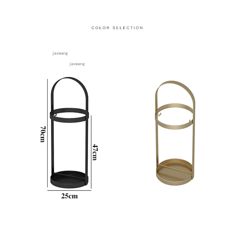 Nordic Wrought Iron Household Furniture Umbrella Stands Hallway Porch Cafe Umbrella Holder Office Hotel Lobby Drain Storage Rack
