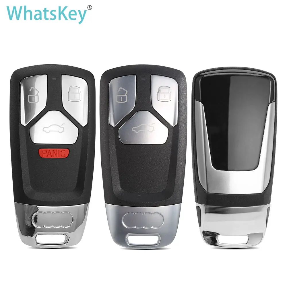 WhatsKey For Audi A4 A5 A4L S4 S5 Q3 Q5 Q7 TT-Smart Remote Car Key Shell Replacement Auto Case fob blade Accessories