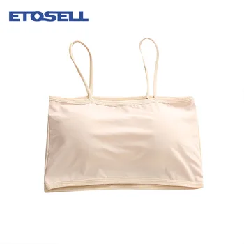 

Women Anti-fade Tube Top Underwear Bottoming Camisole Breathable Thin Ice Silk Seamless Wrapped Chest Strap Chest Pad HOT