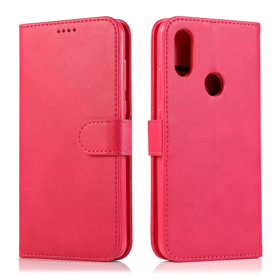 Red Micgita бизнес кожаный чехол для Xiaomi Redmi Note 7 Note 8 Pro держатель для фото флип-бумажник чехол для Xiaomi Redmi 7A - Цвет: Red