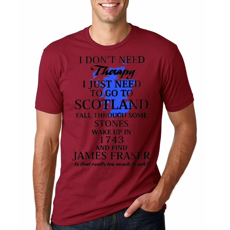 Футболка мужская забавная футболка Outlander Merch графическая |