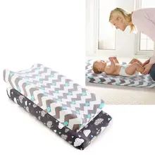 Комплект простыней для детской кроватки, 2 упаковки, мягкая простыня для матраса, детское постельное белье в сером облаке и волне с рисунком Кита, стандартный матрас для кроватки