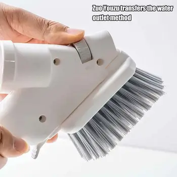 

4pcs/set Sponge Wiper Glass Scraper Cleaning Brush Gap Corner Household Portable Water Spray For Kitchen Bathroom Floor Handheld