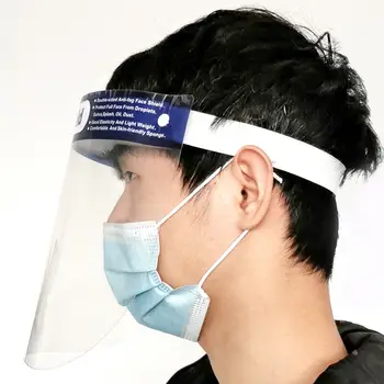 

Transparent Adjustable Full Face Shield Plastic Anti-fog Protective Mask Cover