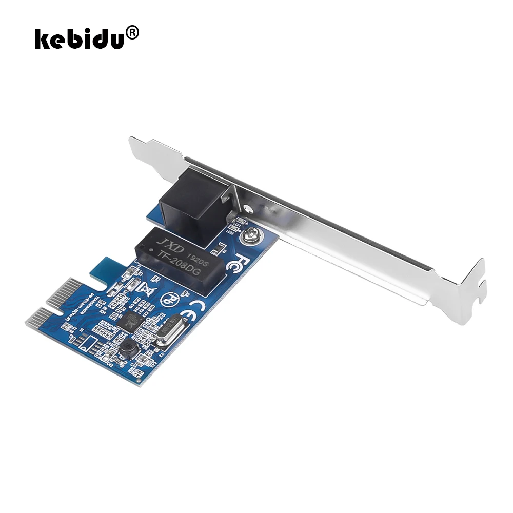 

kebidu Mini PCI-E Msata 811E-S 1000Mbps Gigabit Ethernet Network Card Hard Drive PCI Express Converter Adapter for Notebook