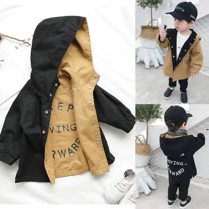 Ветровка для мальчиков Детская куртка на осень и зиму детская двухсторонняя