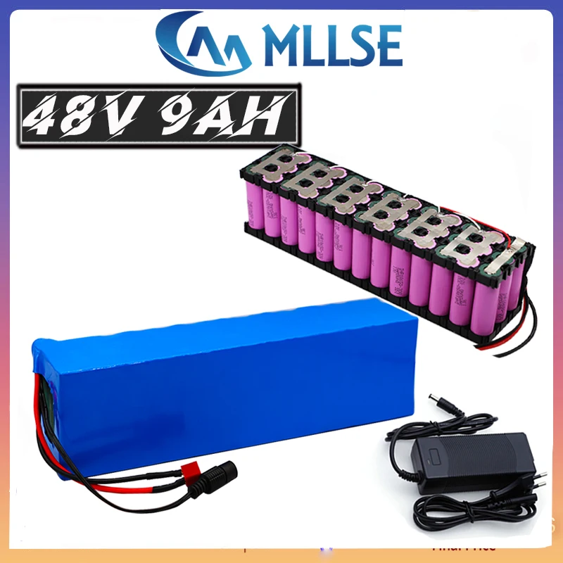 48v литий ионный аккумулятор 9Ah 1000w 13S3P комплект батарей для электровелосипеда 54 6 v