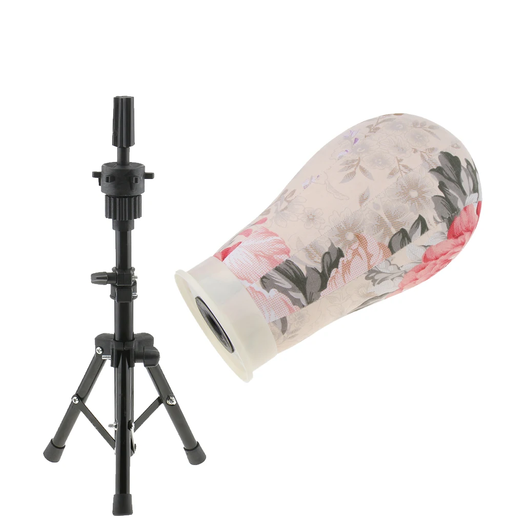 Mannequin Head for Wigs Making Display 22 inch, with Adjustable Tripod Stand Holder
