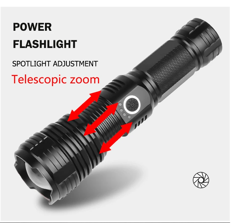 Новейший XHP70.2 светодиодный тактический фонарь, 5 режимов освещения, Zoombable, для кемпинга, водонепроницаемый, охотничий фонарь, используется 18650/26650