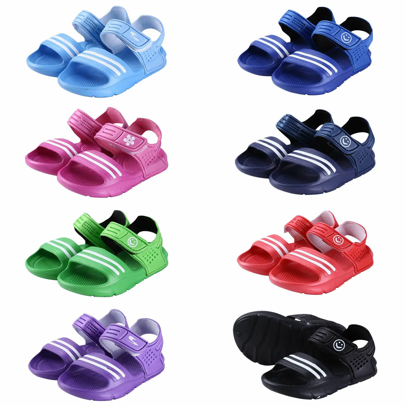 Популярные разноцветные летние пляжные сандалии для новорожденных мальчиков девочек; вьетнамки