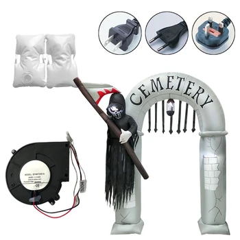 

Halloween Christmas Inflatable LED Light Sickle Arch Decoration Blow up Outdoor Yard Horror Props
