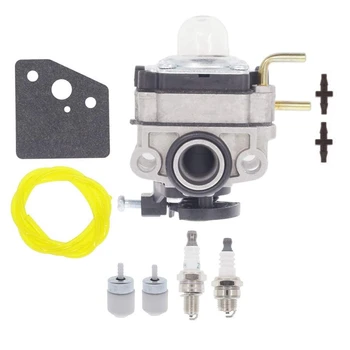 

753-06220A Carburetor for Troy Bilt Built TB539ES TB590EC String Trimmer with AC04122 Fuel Line Gasket Spark Plug Kit