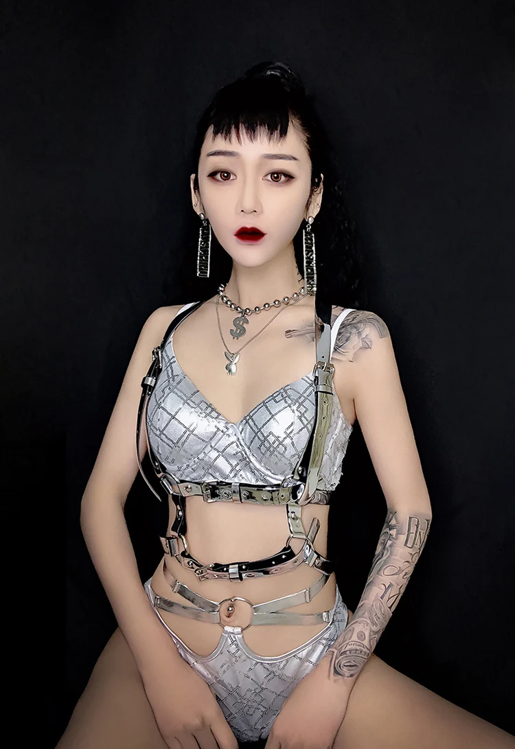 2019Sexy диско dj ds сценическая одежда для певцов джаз хип-хоп танцевальные костюмы производительность износа полюс танцевальная одежда светодиодные костюмы