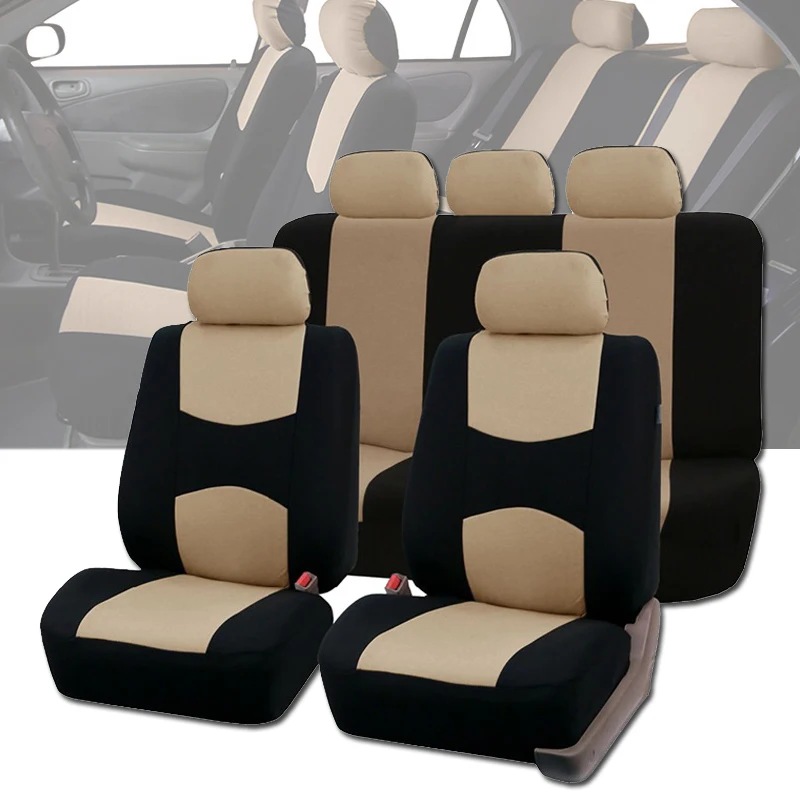 Volledige Set Stoelhoezen Universele Fit Autostoel Protectors Hoge  Kwaliteit Auto Interieur Accessoires Beige Voor Lada Largus|interior  accessories|seat covers universalcar seat protector - AliExpress