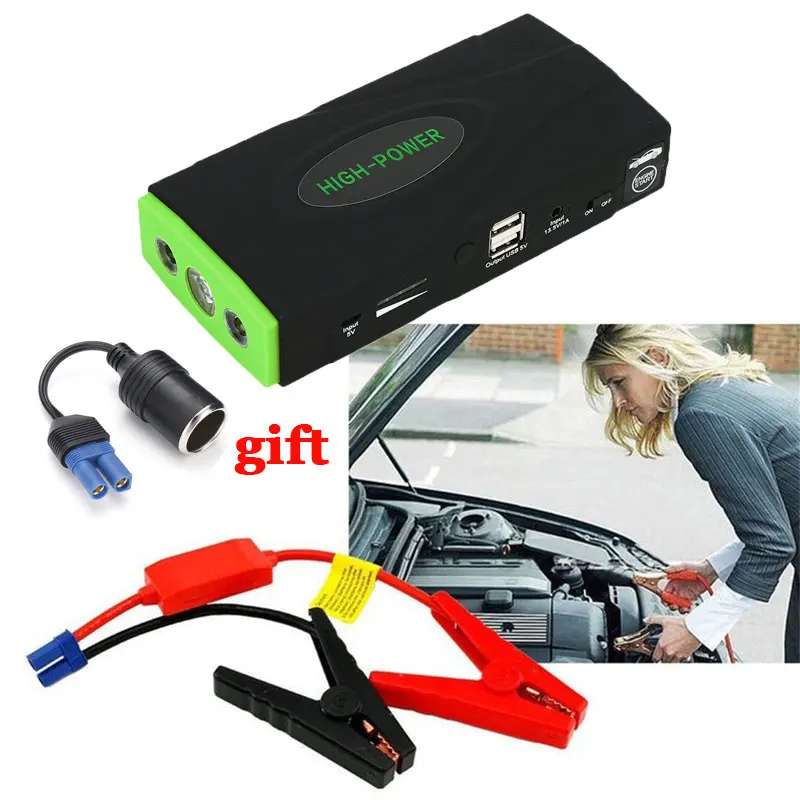 Skup 2019 wysokiej mocy awaryjnego samochodu 12V akumulator samochodowy skok startowy wzmacniacz przenośny banku mocy 600A szczyt wielofunkcyjny urządzenie do