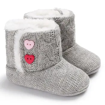 

614 Cute Soft Sole Baby Moccasins Cotton Child Shoes Comfortable Bootie Winter Warm Infant Toddler Crib Shoes