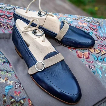 

Mens Shoes High Quality Pu Leather New Fashion Stylish Design Monk Strap Shoe Casual Formal Loafer Shoes Zapatos De Hombre 4M990