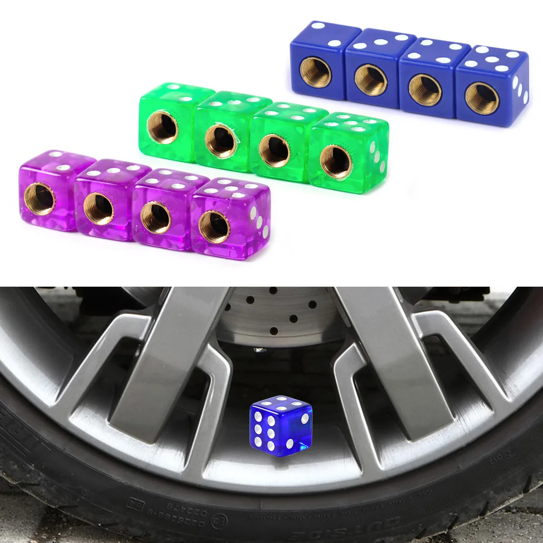 Beler ABS крышка и медный сердечник 4x игральная кость обод колеса с шиной шины воздушный клапан ствол пыли крышка автомобиля Грузовик Авто велосипед мотоцикл