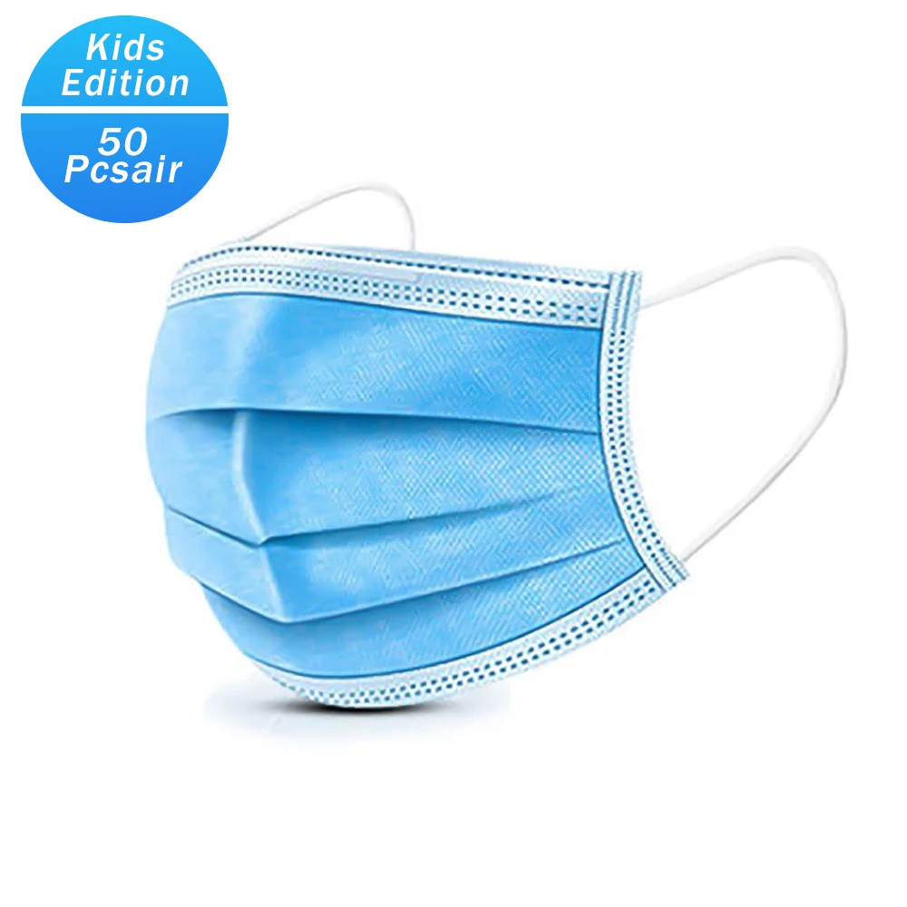 

3 Layers Kids Protective Masks Anti-virus Facial Protective Cover Masks Bacteria Proof Disposable Dust Respirator Mask