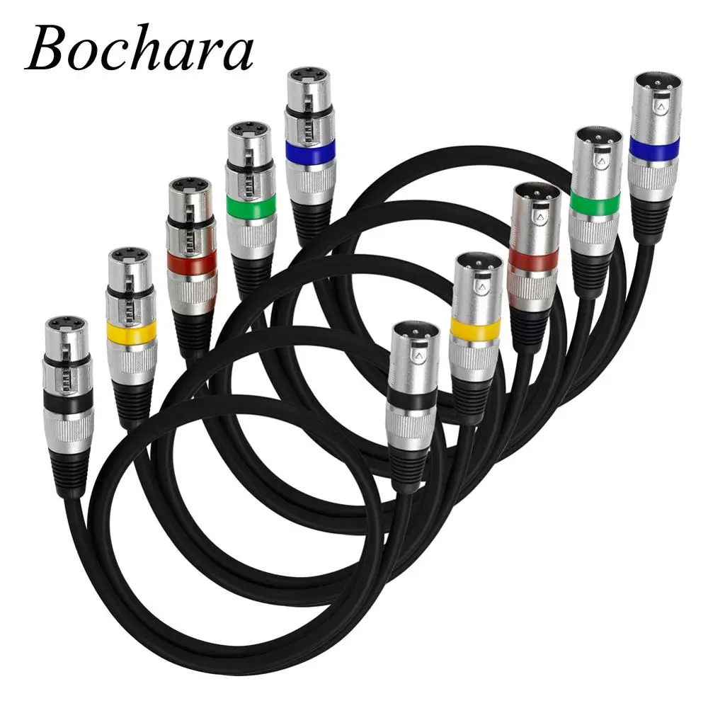 Кабель Bochara 3Pin XLR Папа мама аудиокабель для микрофона микшера 1 м 8 3 4 5 6 7 10 15 20 м|audio