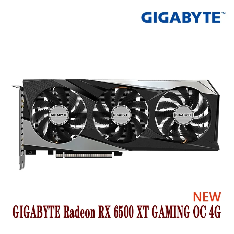 graphics cards computer GIGABYTE Radeon RX 6500 XT GAMING OC 6500XT 4G  4GB  18000MHz  GDDR6 64-bit  6nm NEW gpu pc