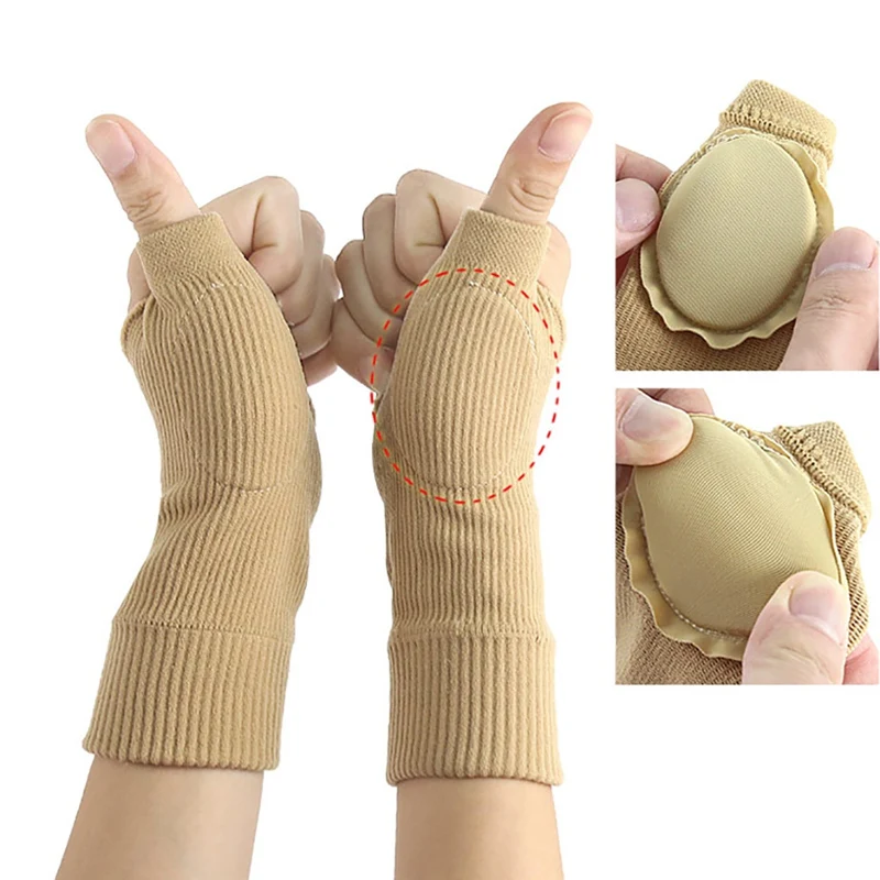 Перчатки компрессионная спортивная защита облегчение боли ручной фиксатор запястья поддержка запястья защита для бега бадминтон баскетбольные брекеры