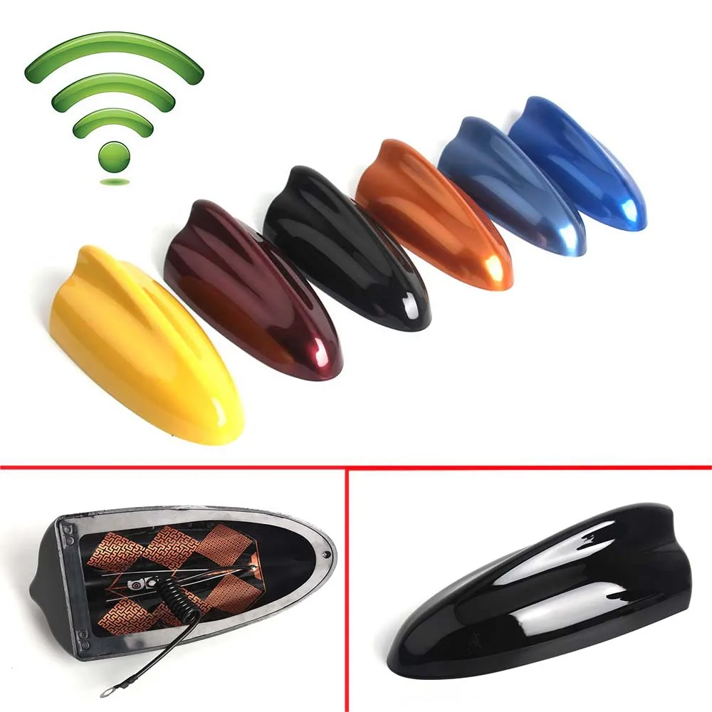 

Car universal fin antenna special car radio Super shark fin antenna special car radio aerials with 3M adhesive Stickers