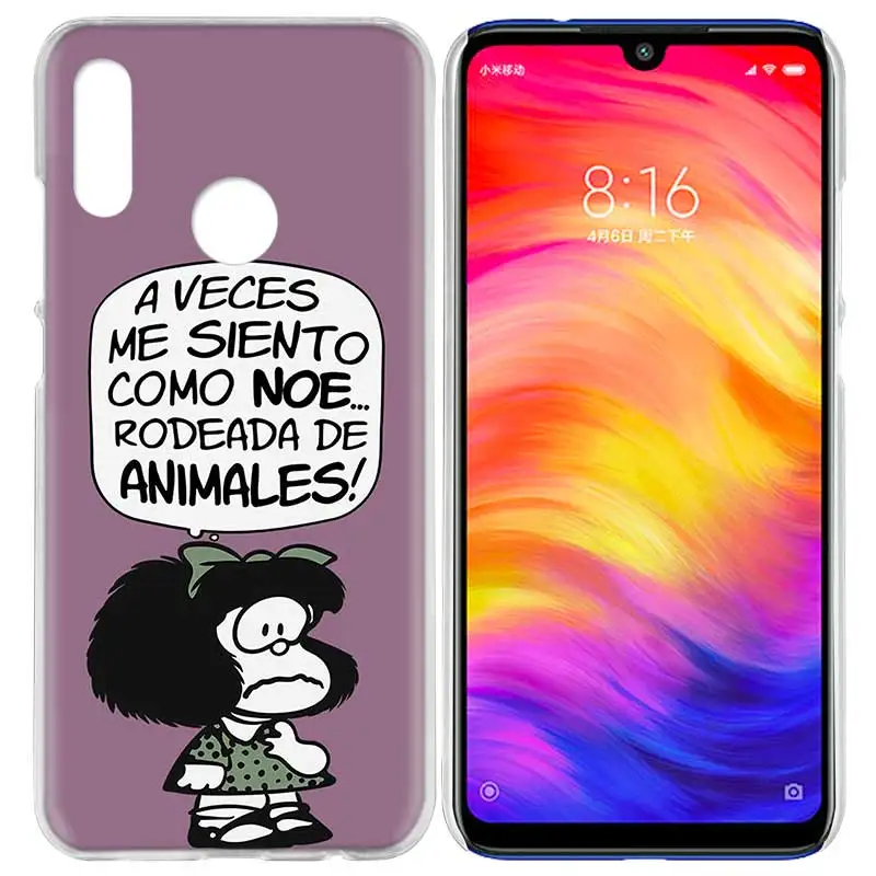Case Cover for Xiaomi Redmi Note 7 7A 7S 6 6A 5 Y3 K20 Mi 8 9T CC9 CC9E A1 A2 A3 Play F1 Lite Pro Plus Mafalda Anime