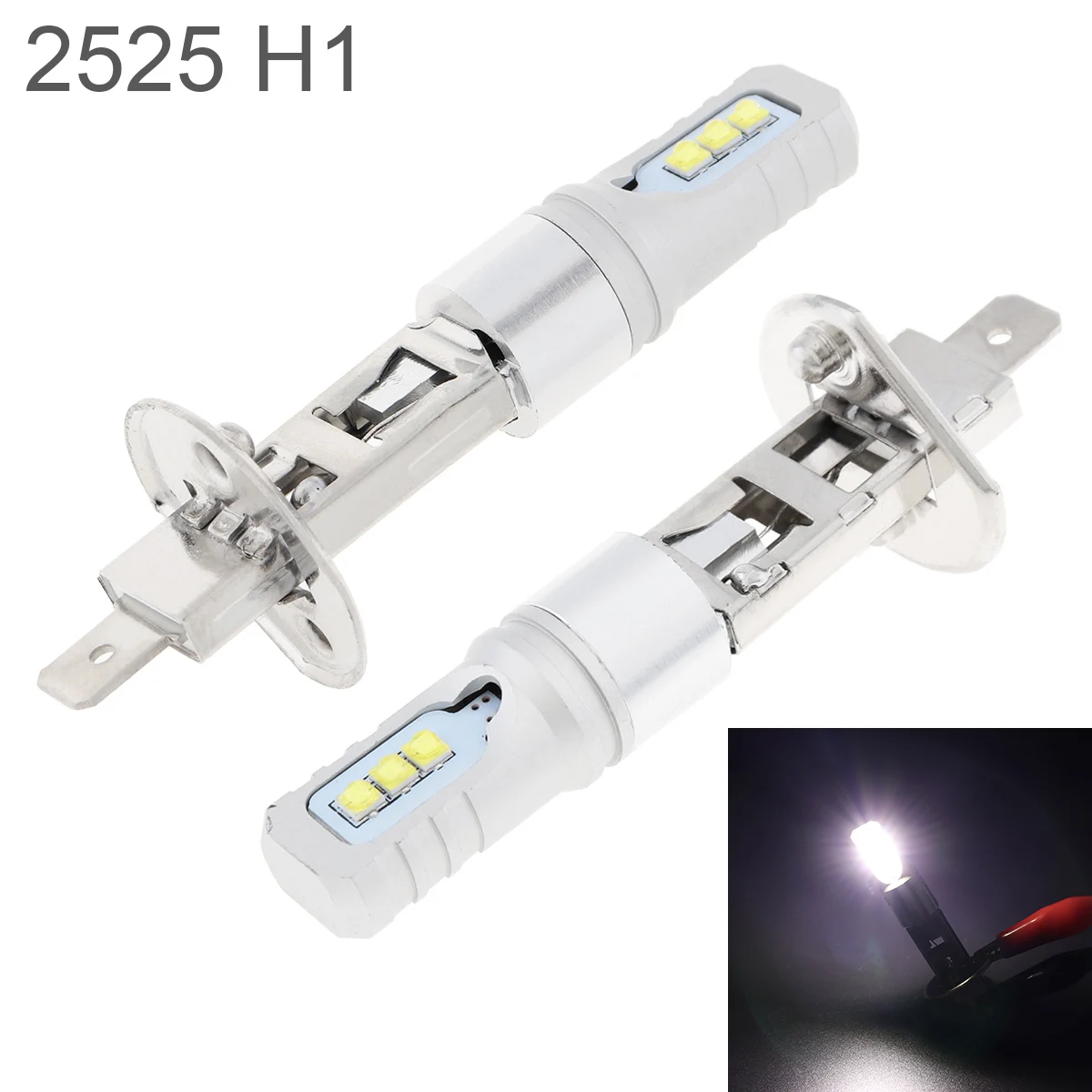 2 шт./лот 12 В H1 COB SMD светильник s 1200LM 6500 K-7500 K белый для вождения, для бега, автомобильный светильник, авто лампы, автомобильный противотуманный светильник Blubs