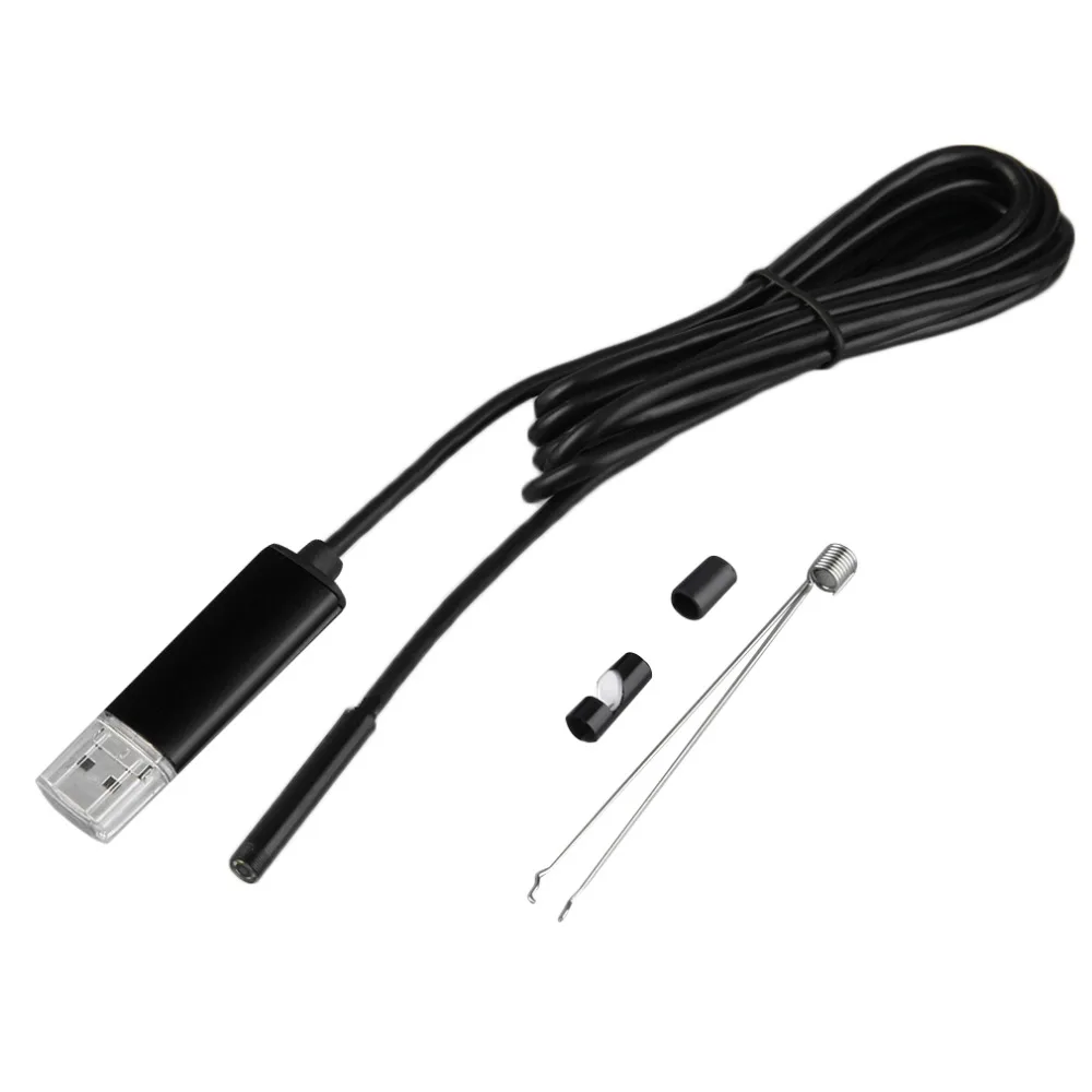 2 в 1 смартфон USB эндоскоп Инспекционная камера 2 м/5,5 мм для Android 6 светодиодный