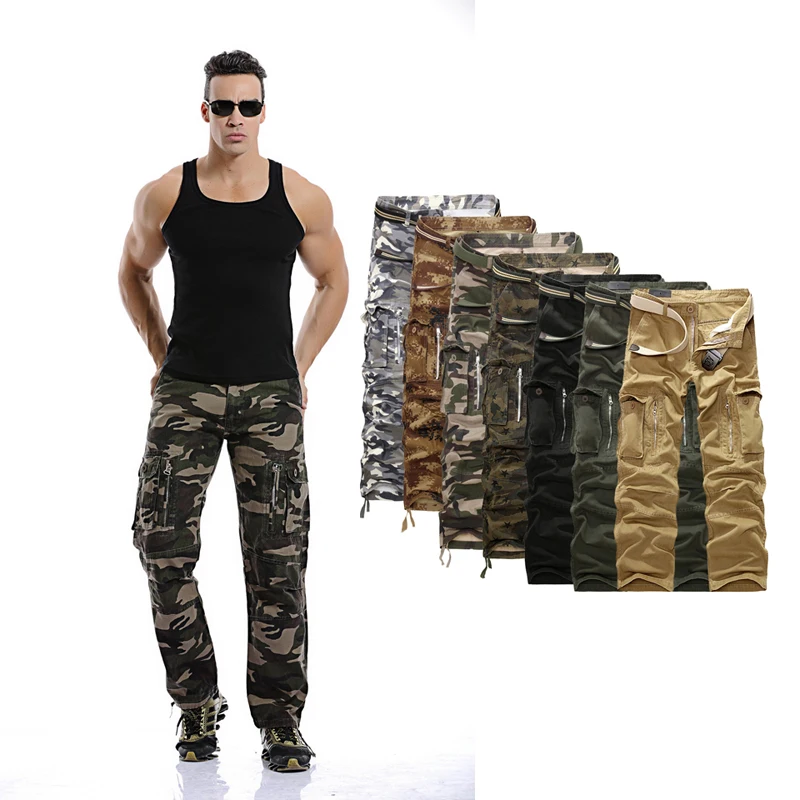 

2020 New Tactical Military Mens Cargo Pants Trousers High Quality Cargo Pants Male Fashionable Outdoors Leisure Zipper Man Pants