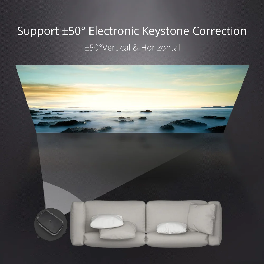 Everycom 1080P Full HD проектор D027 LCOS технология Android WIFI Bluetooth портативная поддержка 4K для