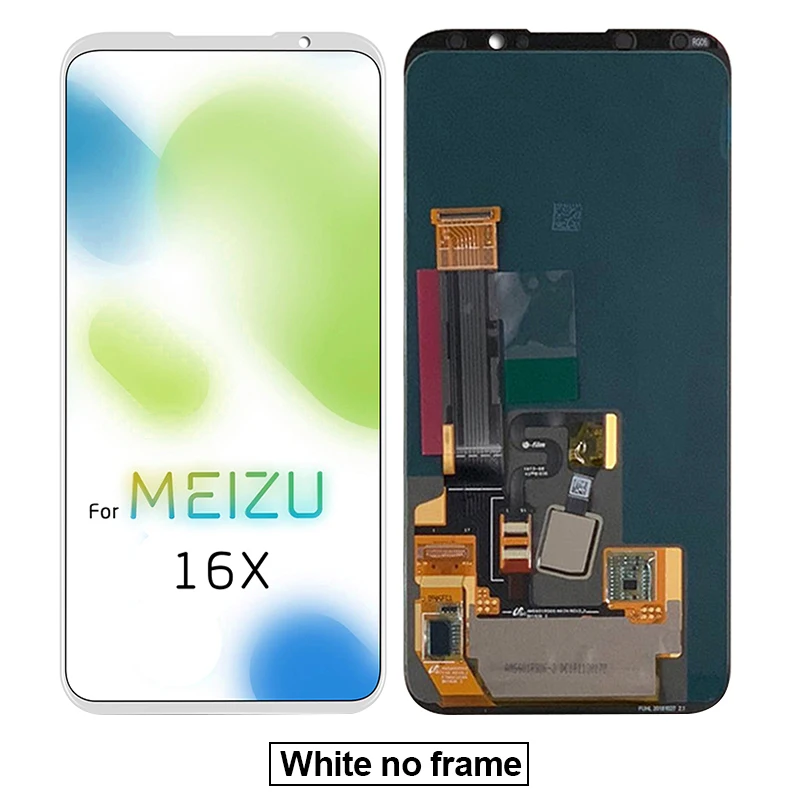 AiBaoQi для 6," Meizu 16X16 X ЖК-экран+ Сенсорная панель дигитайзер для Meizu 16X AMOLED ЖК-дисплей с рамкой